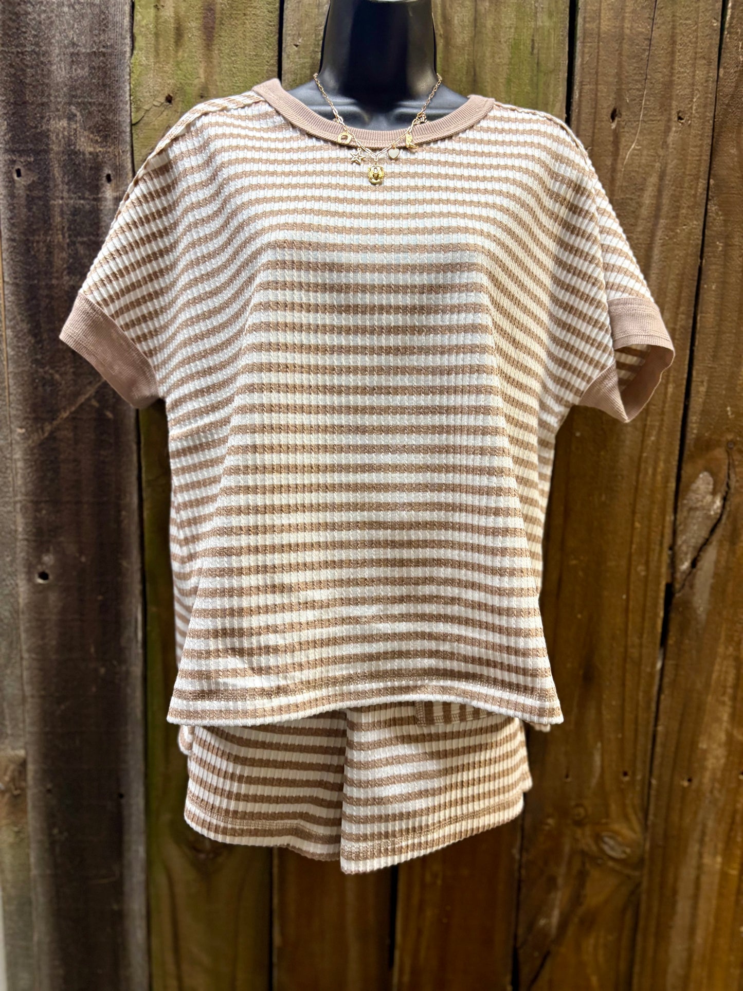 Stripe short set