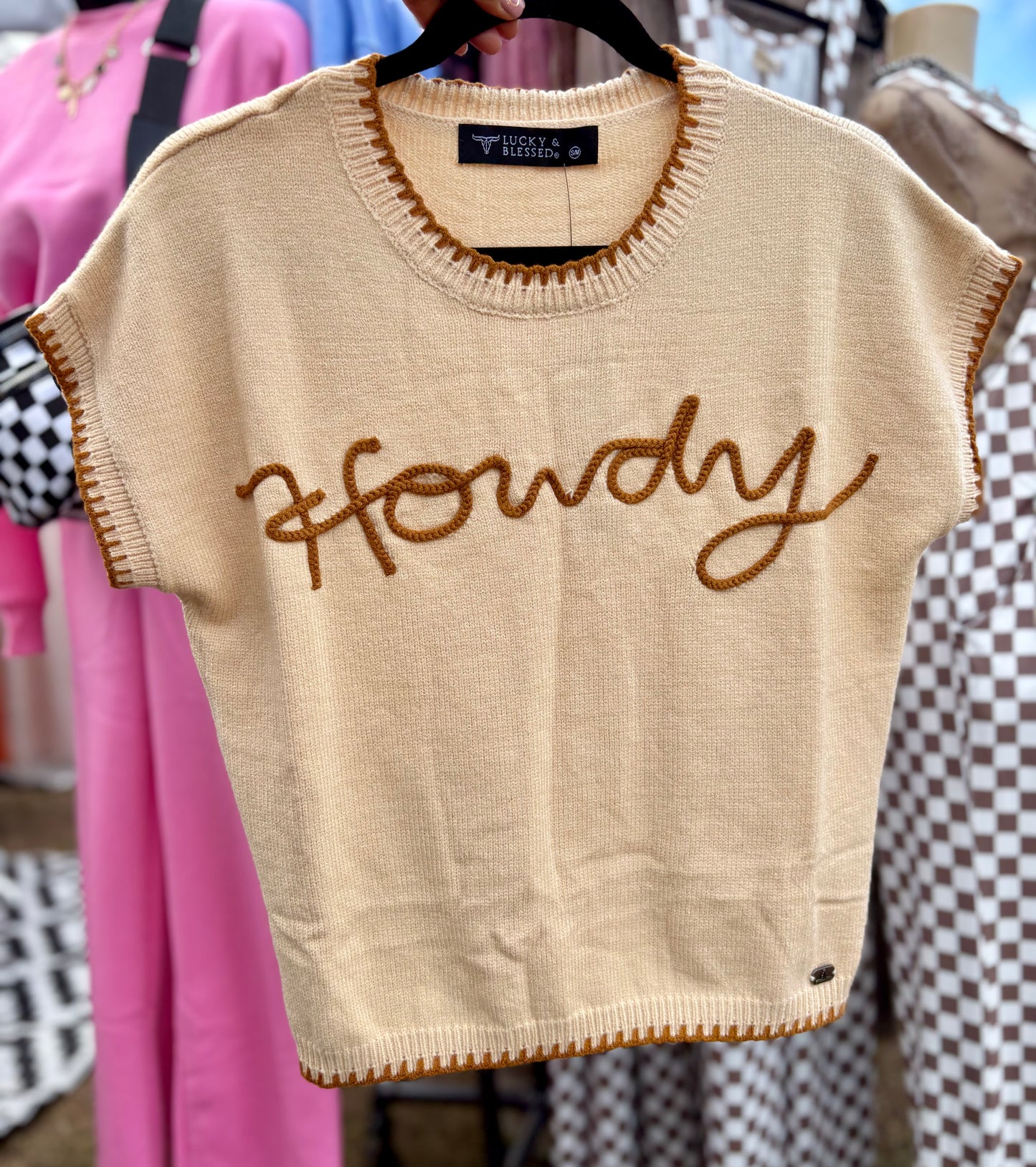 Howdy Sleeves Knitted Sweater