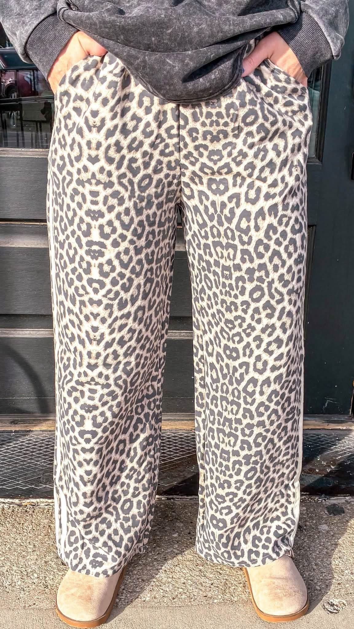 Cream Leopard bottoms