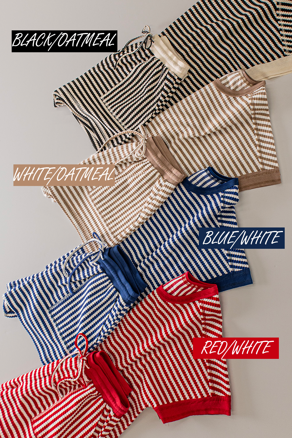 Stripe short set