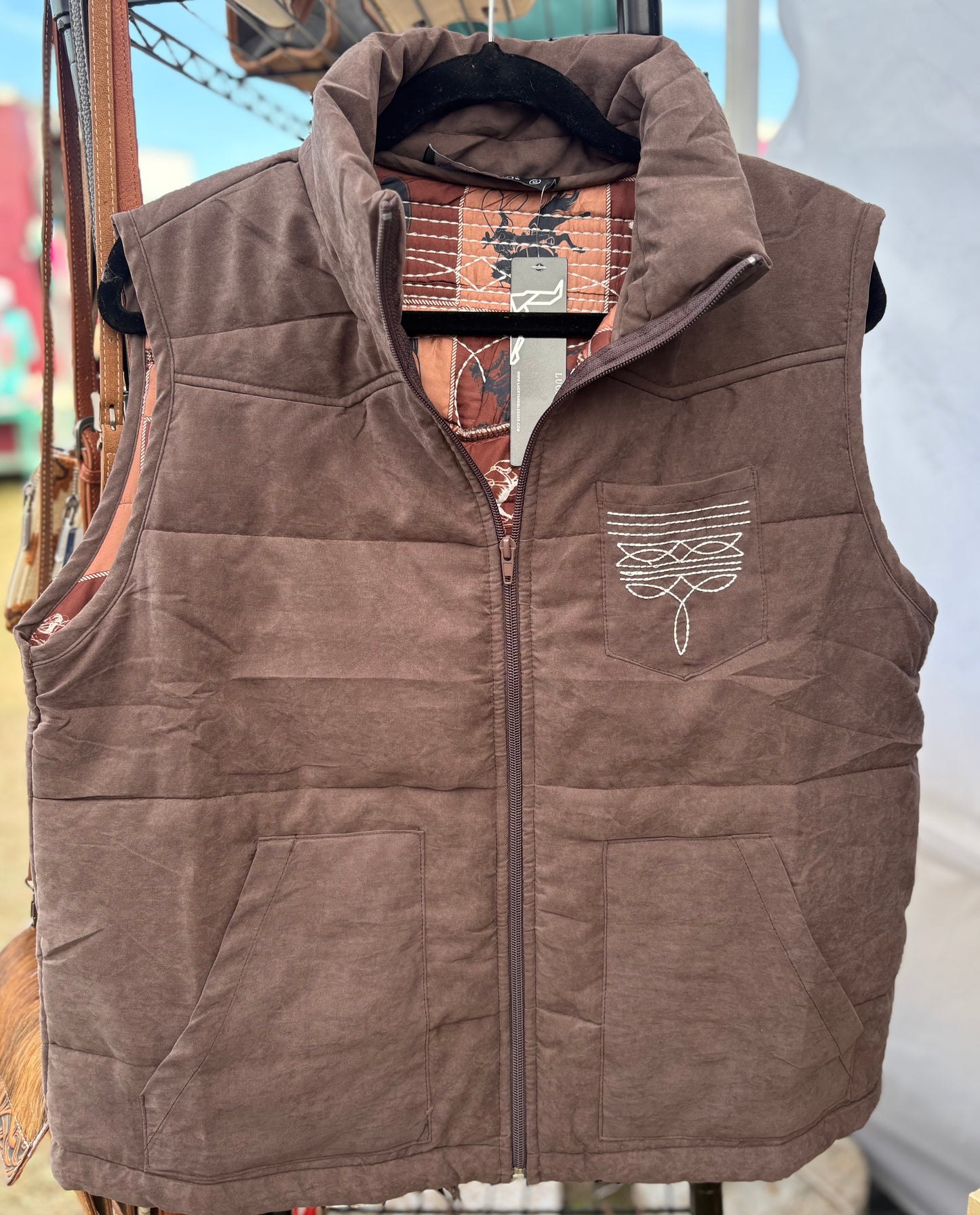 Puff Boot Stitch Vest