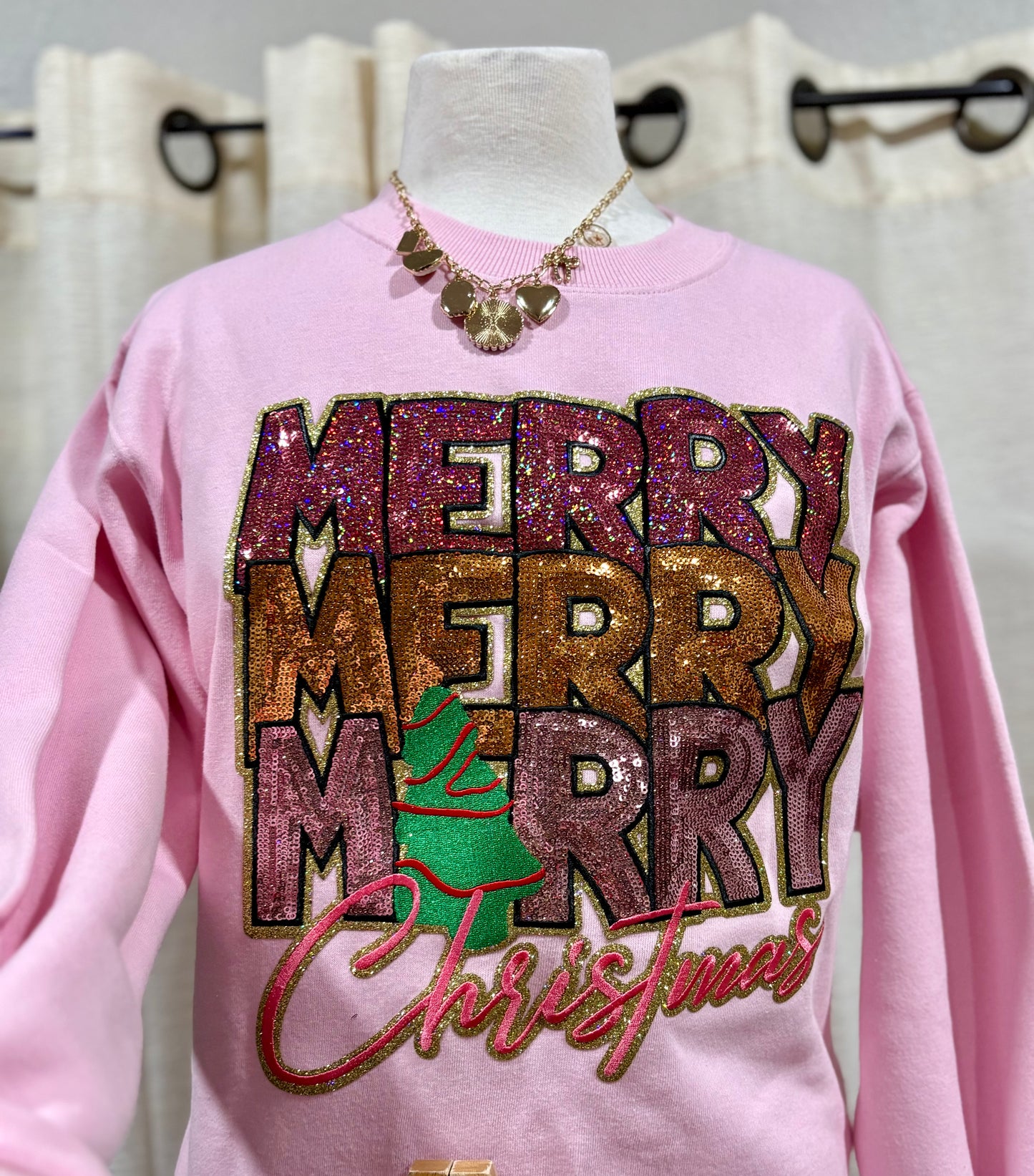 Merry Merry Merry Christmas Crewneck