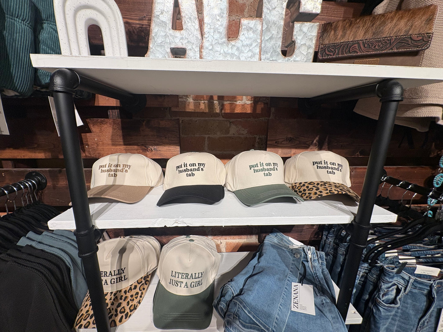 Put it on my husbands tab