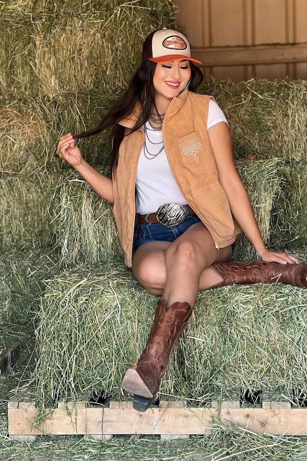 Puff Boot Stitch Vest