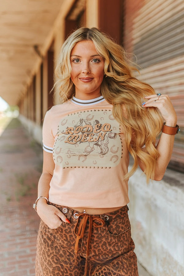 Vintage Stud Rodeo Queen top