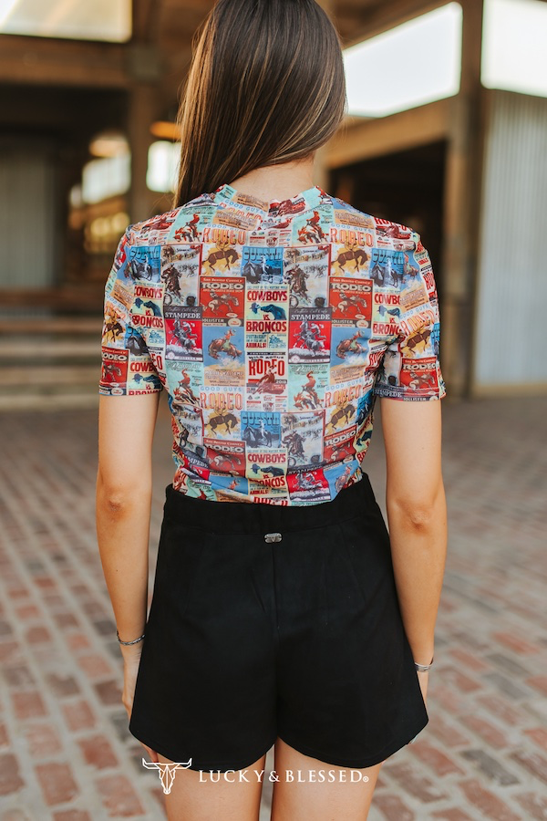 Suede Skort with Horse Bit Buckle
